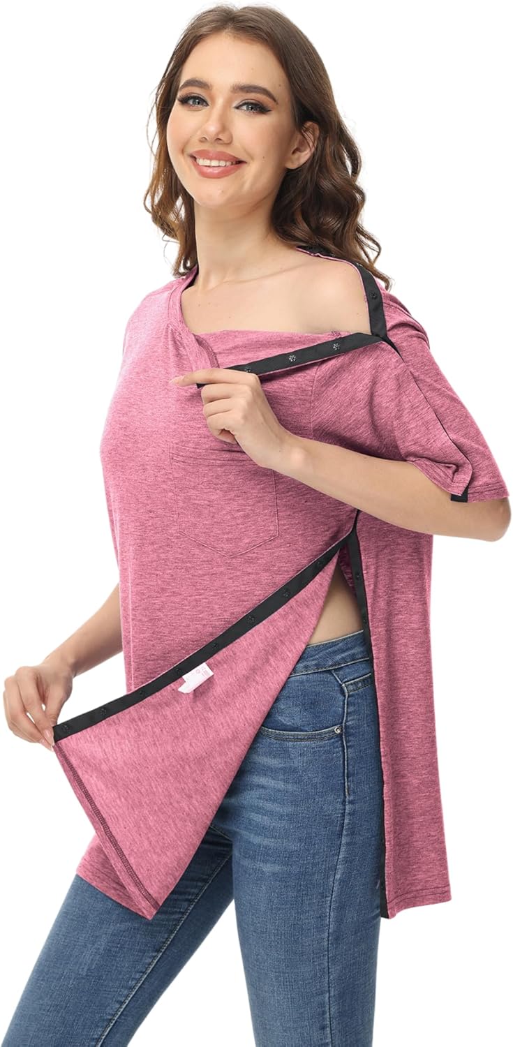 Unisex Post Shoulder Surgery Shirts for Recovery and Comfort