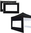 Sidewall for 10x10 Straight Legs Canopy 3-Pack Sunwalls (Black)