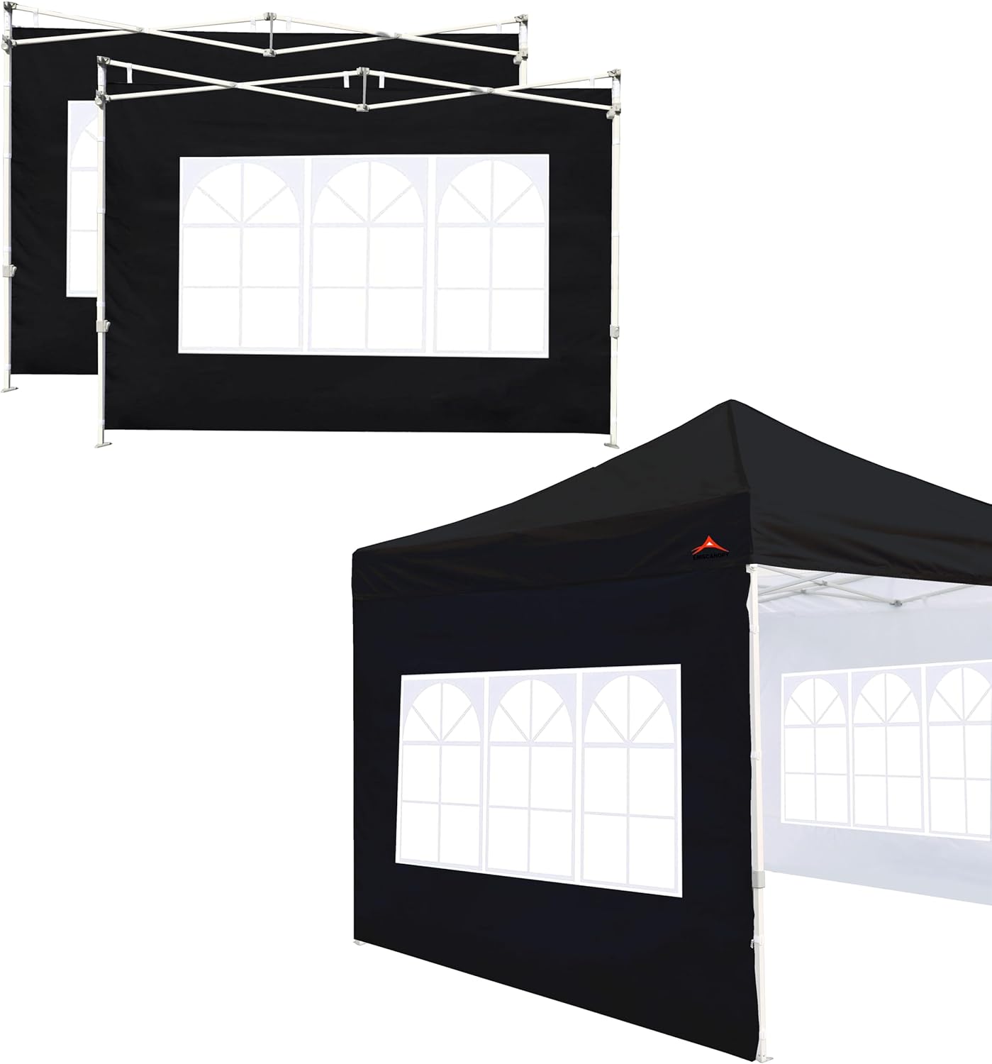 Sidewall for 10x10 Canopy - 3 Pack Sunwalls in Black