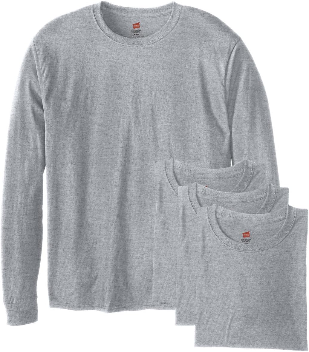 Hanes Men's Essentials Long-Sleeve T-Shirt for All Seasons