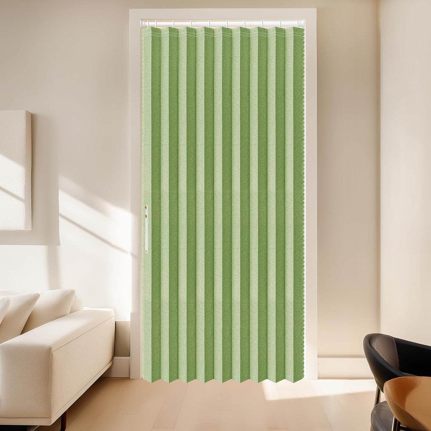 AJAZZ 100% Blackout Magnetic Door Curtain for Home Decor