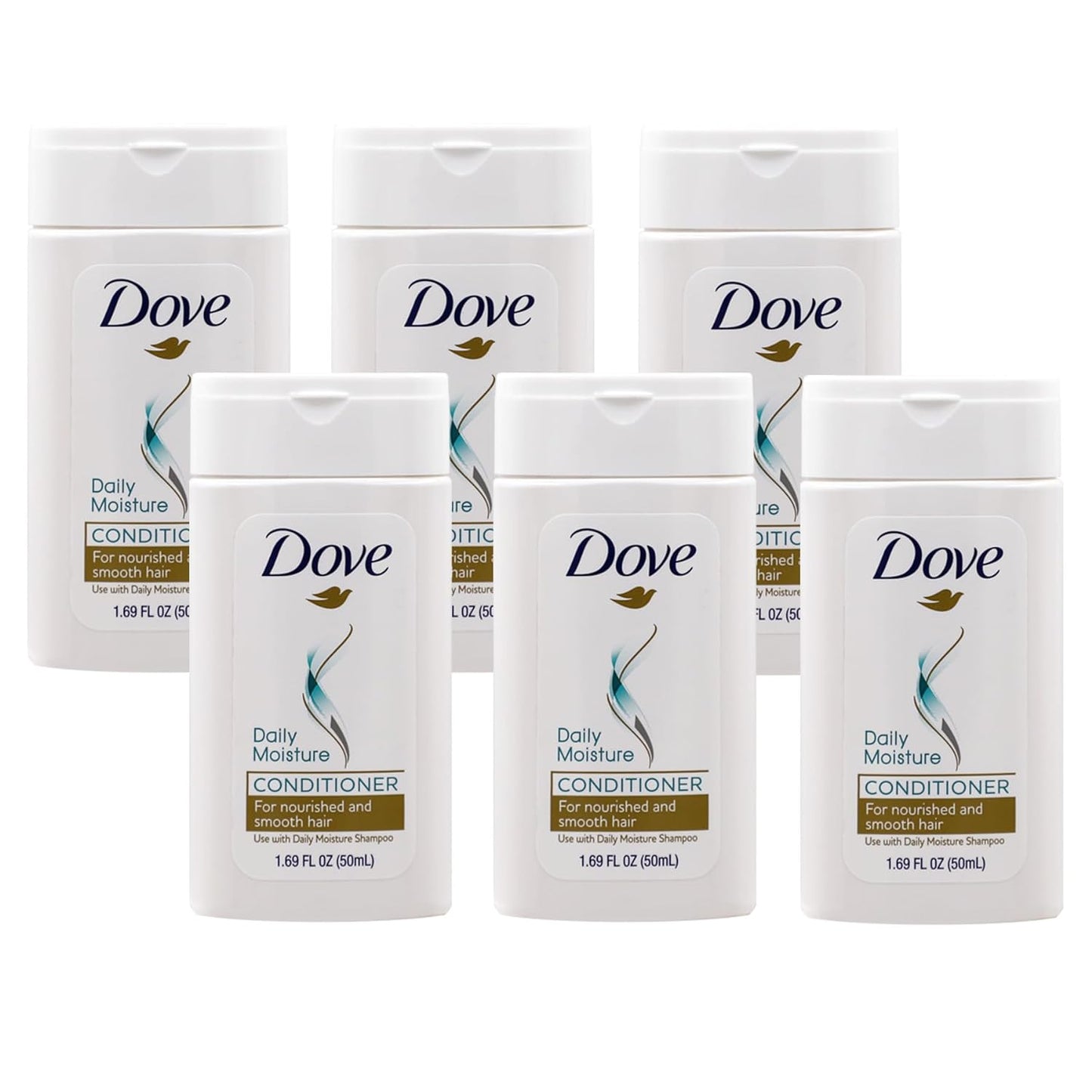 Dove Daily Moisture Conditioner 6-Pack for Smooth Hair