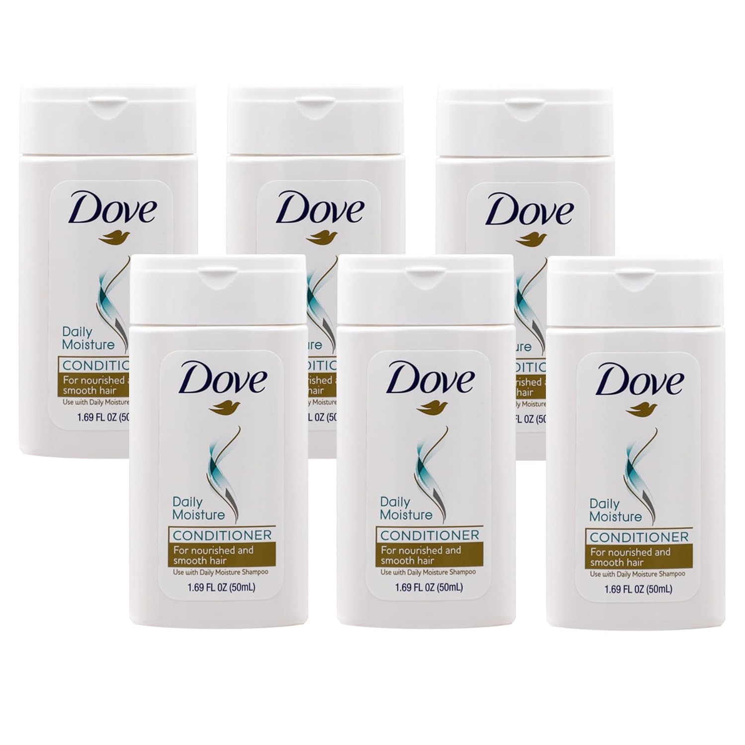 Dove Daily Moisture Conditioner 6-Pack for Smooth Hair