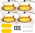 Flea Light Trap for Indoor Flea Control - 4 Pack with Refills