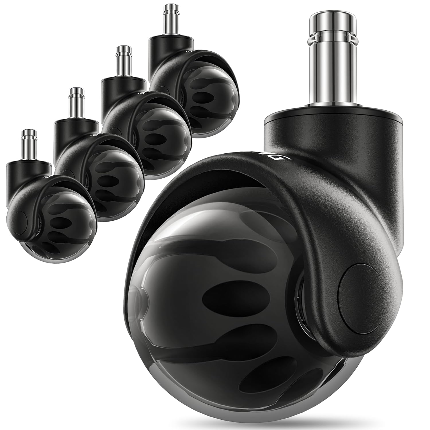 Heavy Duty Office Chair Wheels for Hardwood Floors and Carpet