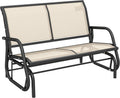 Outdoor 2-Person Glider Bench Patio Swing - Smooth Rocking Comfort