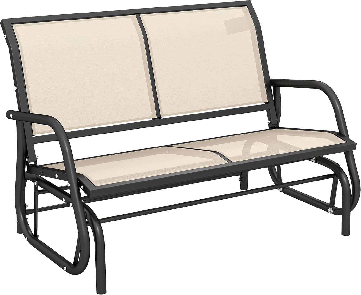 Outsunny 2-Person Outdoor Glider Bench for Cozy Relaxation