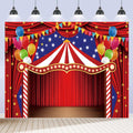 Carnival Circus Backdrop 10x8ft for Photo Booth - Bold Carnival Theme