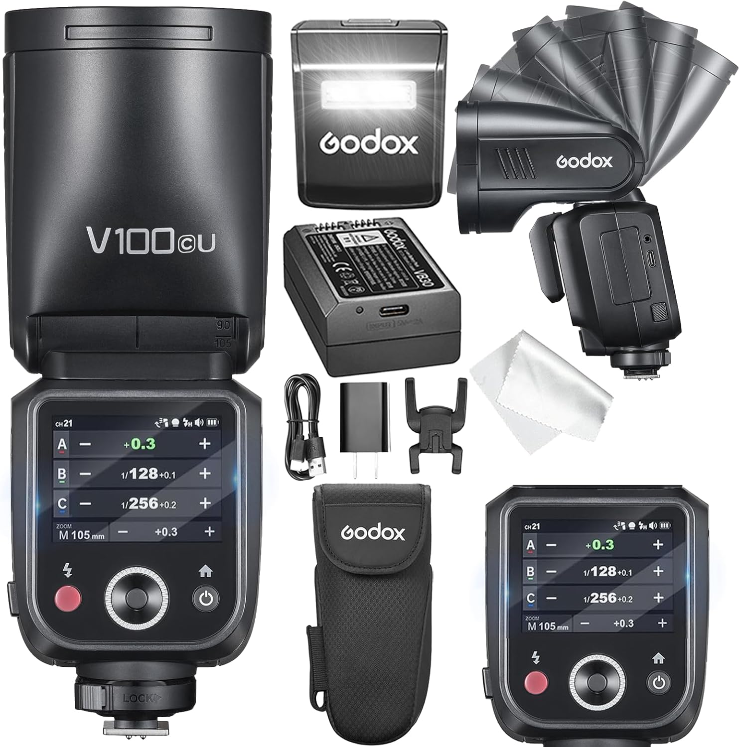 GODOX V100 C Flash for Canon - 100Ws TTL with Touchscreen Control