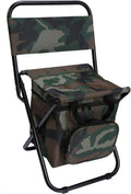 LEADALLWAY Fishing Chair with Cooler Bag - Compact Foldable Stool