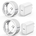 USB C Charger for iPhone 16 Fast Charging 2 Pack - Long Cables