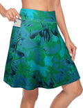 Women's 20 in Knee Length Skort with 4 Pockets - Comfortable Tummy