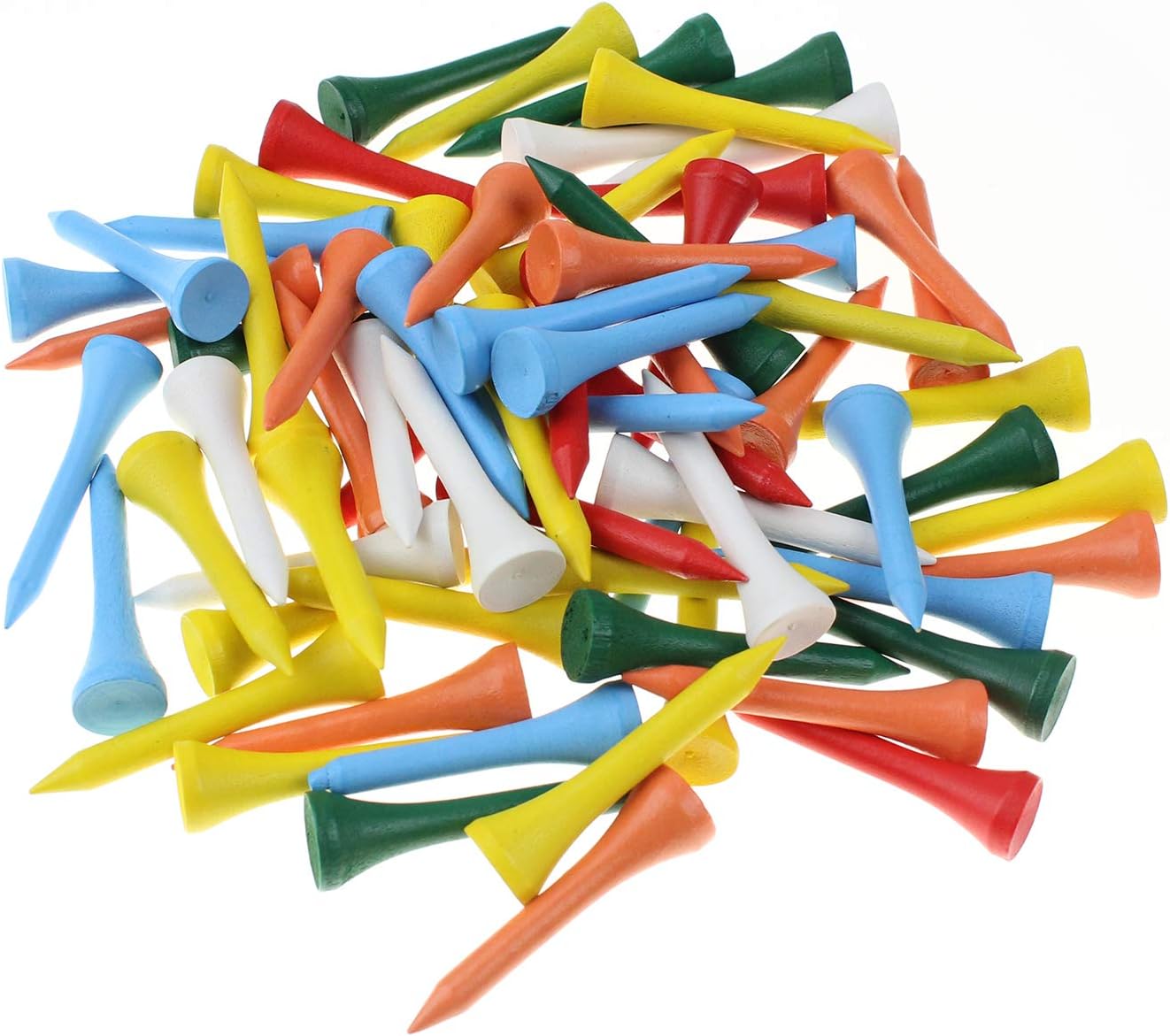 100-Pack Crestgolf Deluxe Golf Tees for Precision Tee Shots