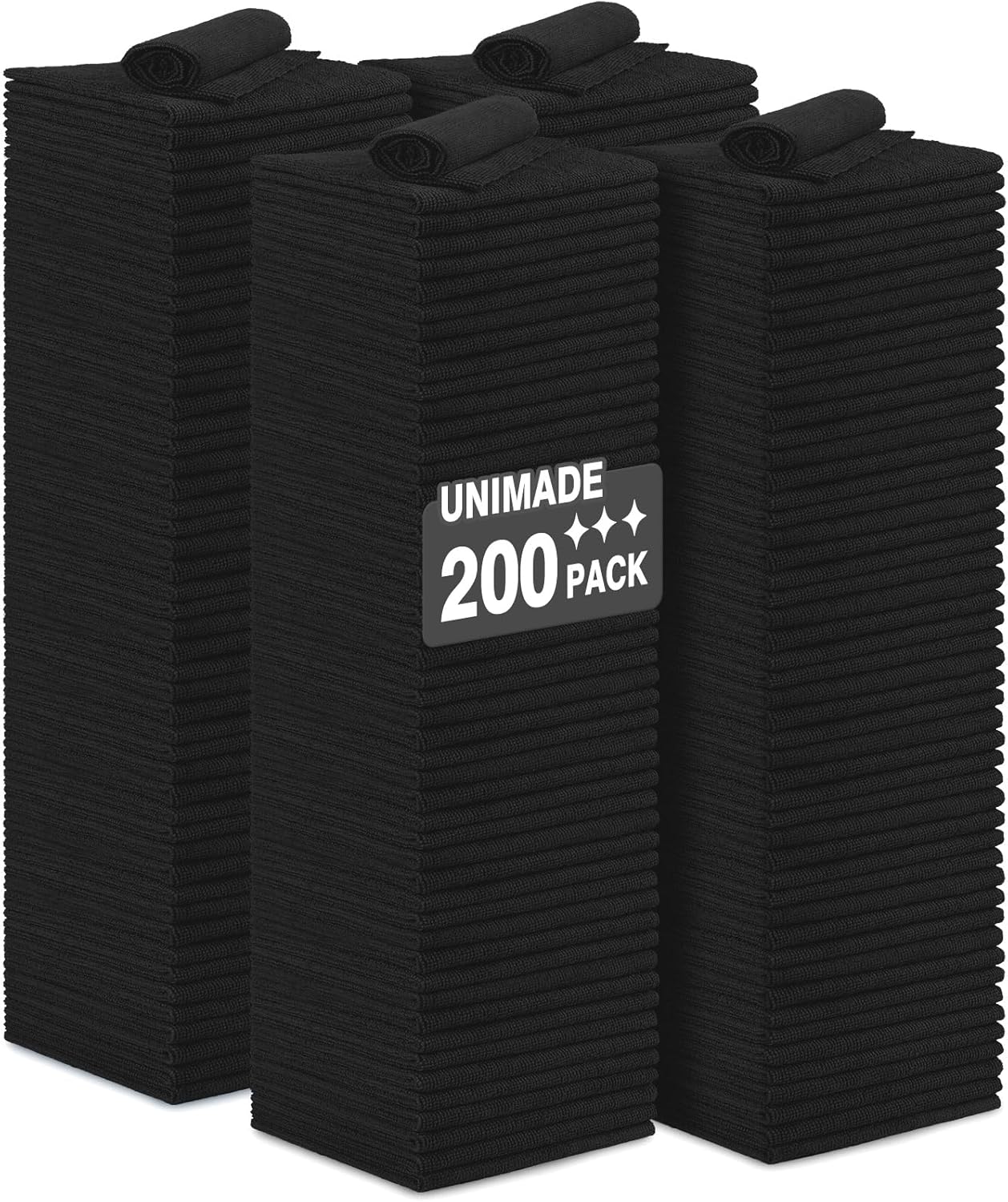Microfiber Cleaning Cloths for Cars - 200 Pack Lint Free Towels