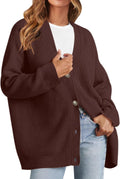 Cardigan Sweaters for Women - Oversized Open Front V Neck Cozy Fit