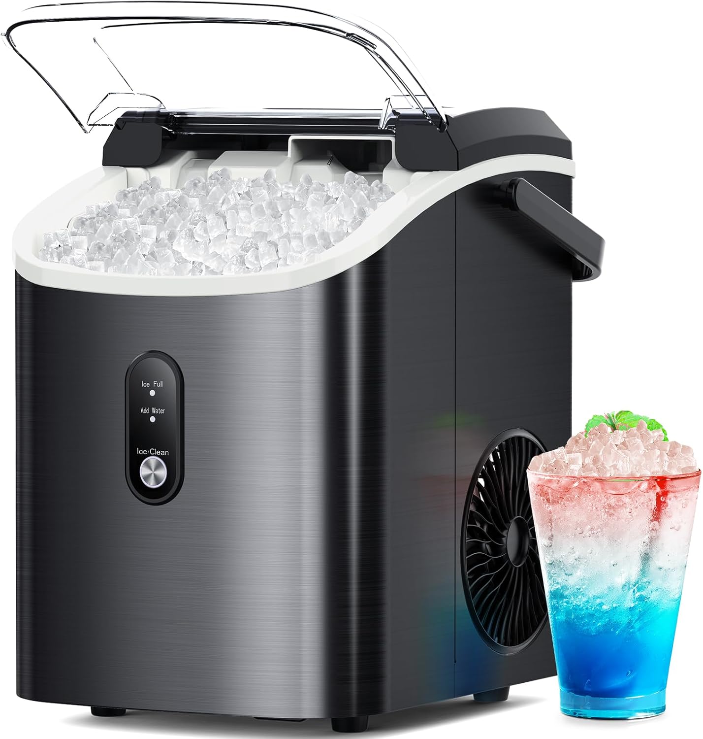 Nugget Ice Maker Countertop - Portable Sonic Ice Machine