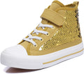 Glitter High Top Canvas Sneakers for Kids - Reversible Sequin Style