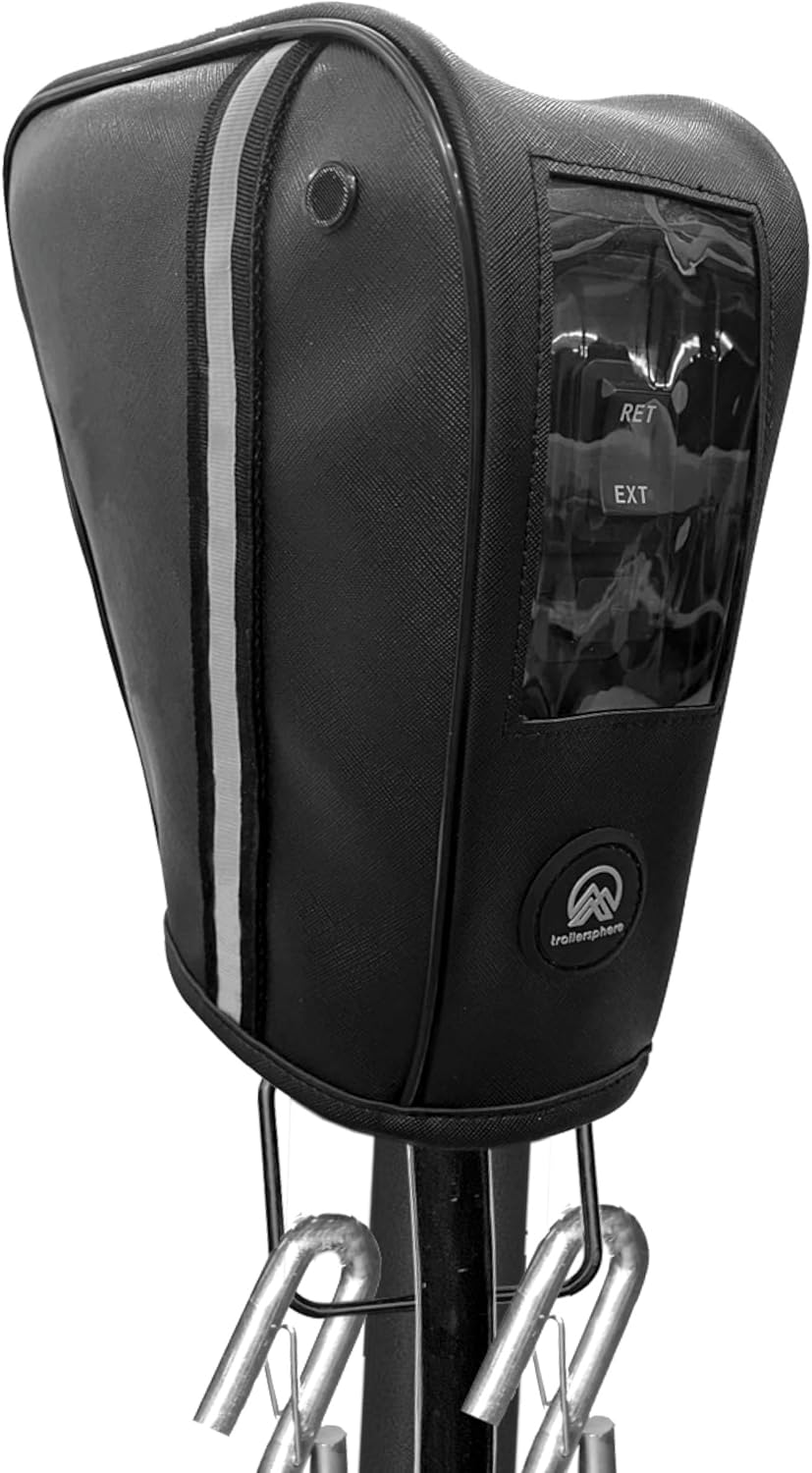 Clever Cover Custom Electric Tongue Jack Cover for Trailers