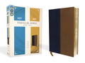 NIV KJV Parallel Bible Large Print Leathersoft Navy Tan Review