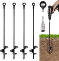 18ft' Heavy Duty Ground Anchors for High Winds and Stability