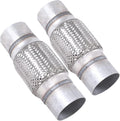 2PCS Exhaust Flex Pipe Stainless Steel Braid 3 in x 6 in - Heavy Duty