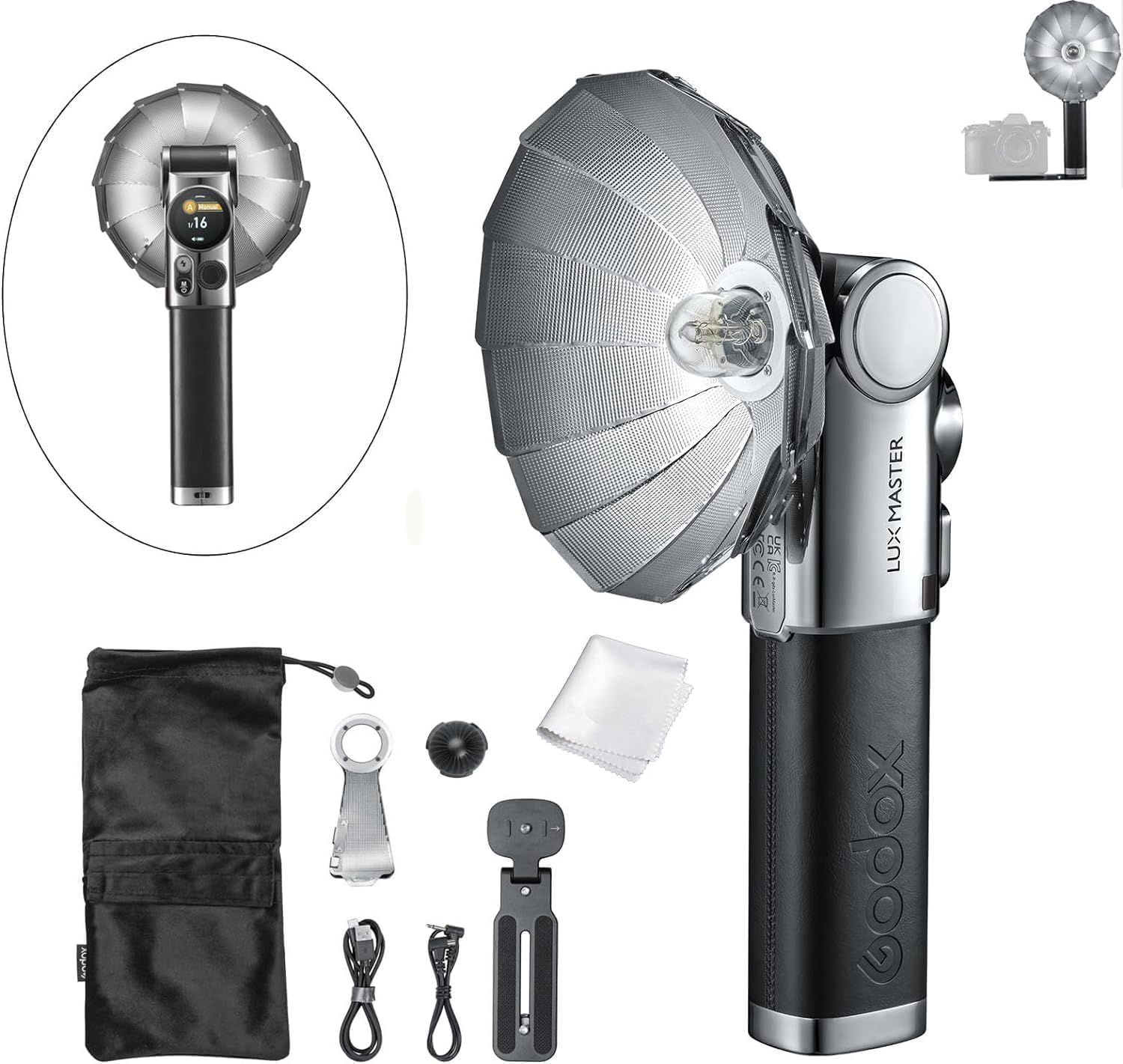 Godox Lux Master TTL Retro Camera Flash with Touchscreen Control