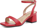 Women's Heeled Sandals Strappy Low Block Heels - Comfortable 2in extra