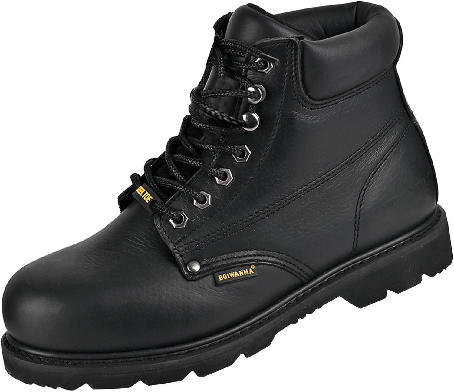 Steel Toe Work Boots for Men, Slip Resistant & Durable Safety
