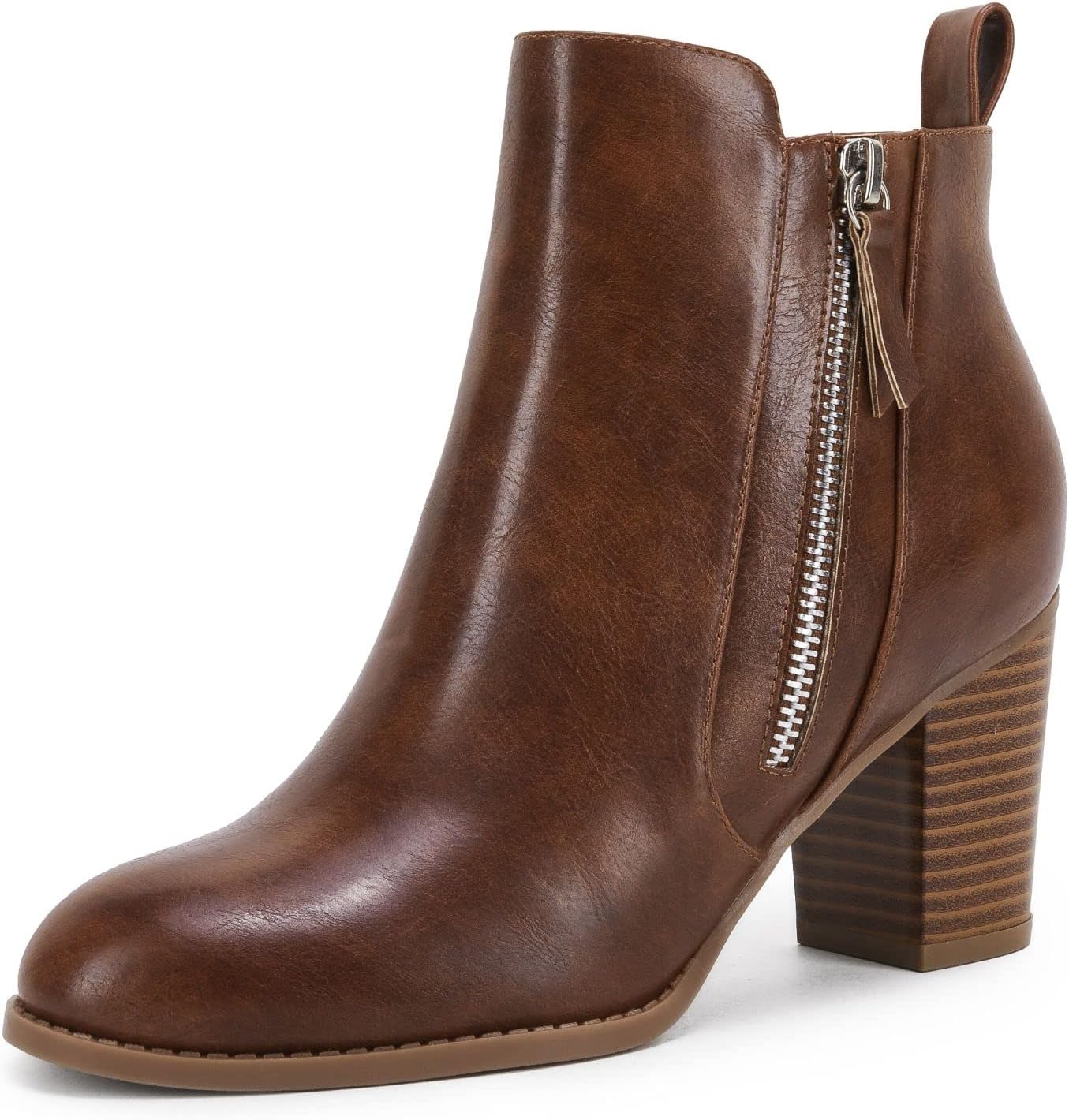 Rilista Ankle Boots for Women with Chunky Block Heel Design