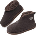 Mens Felt Slipper Booties - Cozy Memory Foam Indoor Outdoor