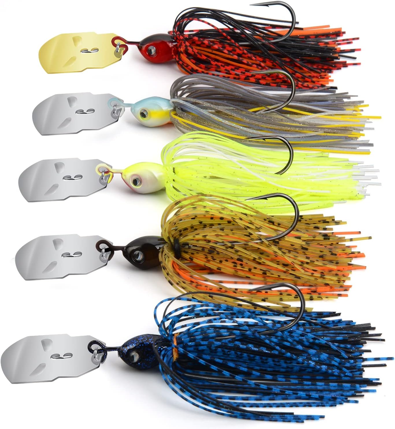 MadBite Bladed Jig Fishing Lures - Vibrant Colors, Deadly Vibrating Action