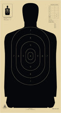 Official B-27 NRA 24 in Police Silhouette Target - 50 Yard