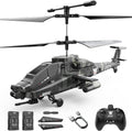 DEERC Apache RC Helicopter for Kids & Adults - Realistic Military