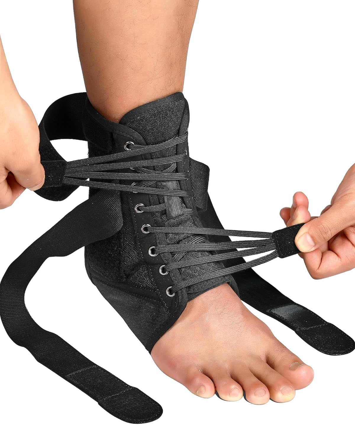 Quick Lace Up Ankle Brace for Support and Injury Recovery