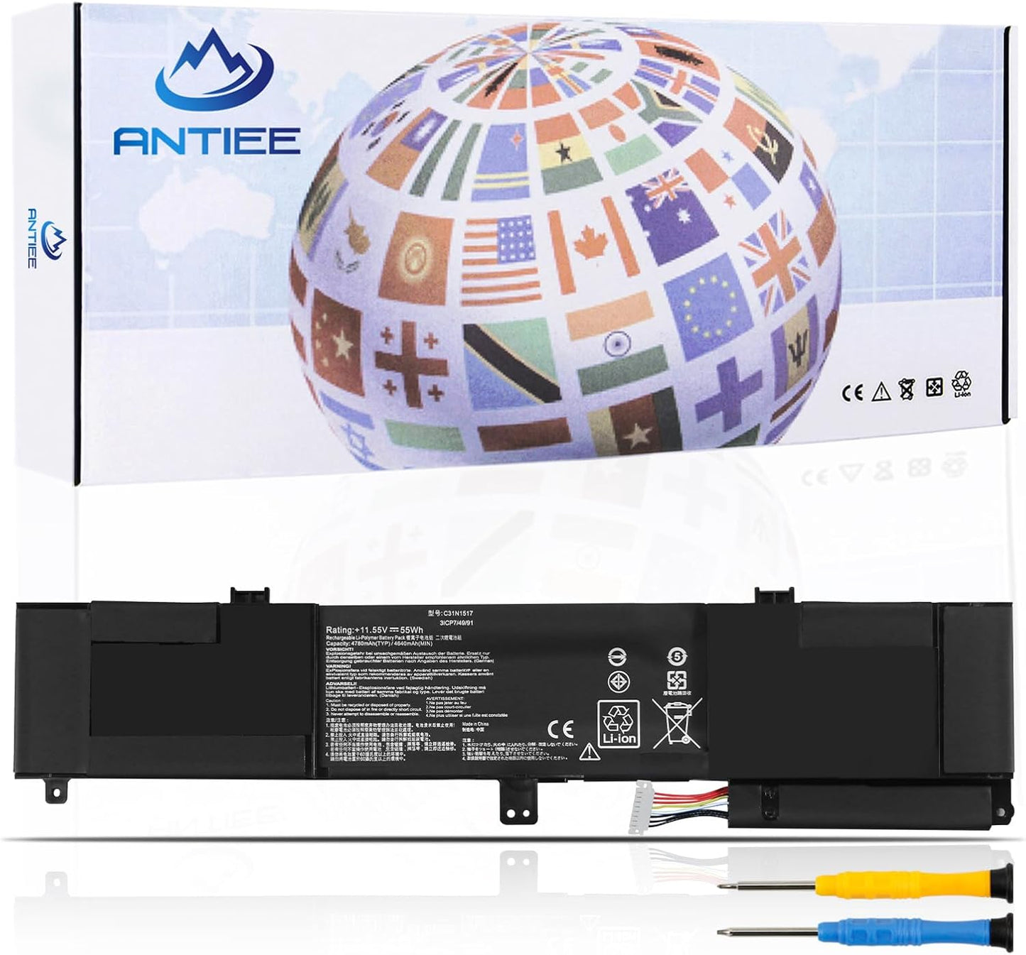 ANTIEE C31N1517 Laptop Battery for ASUS VivoBook Flip Series