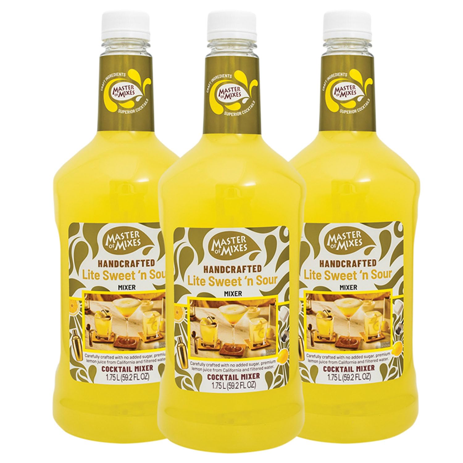 Master of Mixes Sweet N' Sour Lite Drink Mix for Cocktails