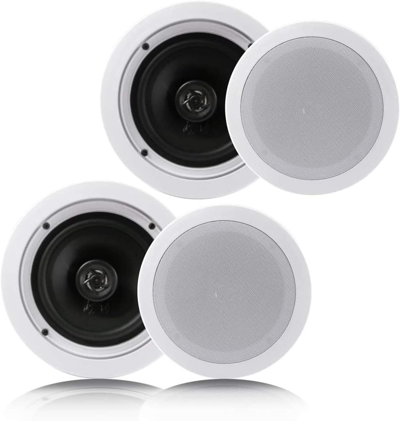 Pyle 6.5 Dual Cone In-Ceiling Speaker Set - 200W Stereo Sound