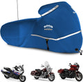 Rosefray Motorcycle Cover with Side Box for Touring Bikes - Heavy Duty