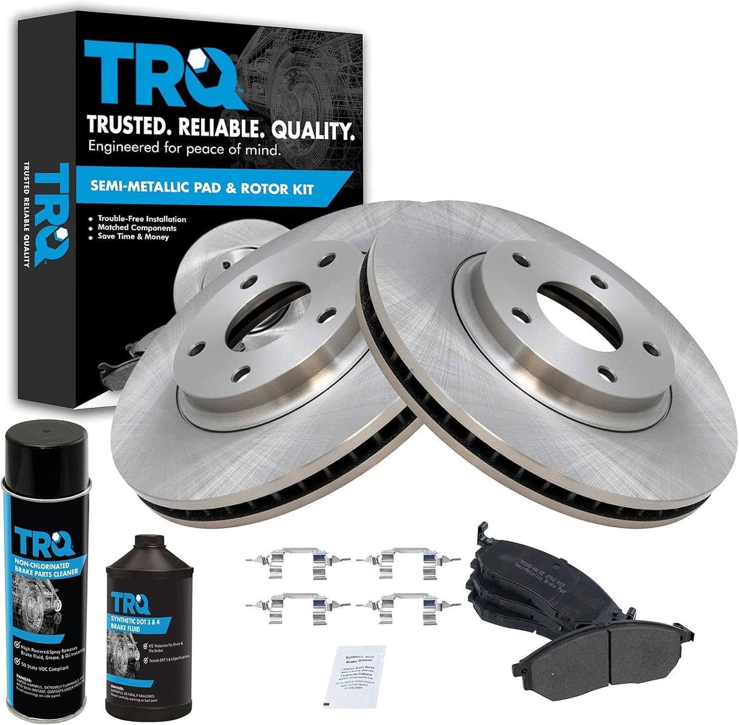 TRQ Front Brake Pad & Rotor Kit for INFINITI M45 & Q45
