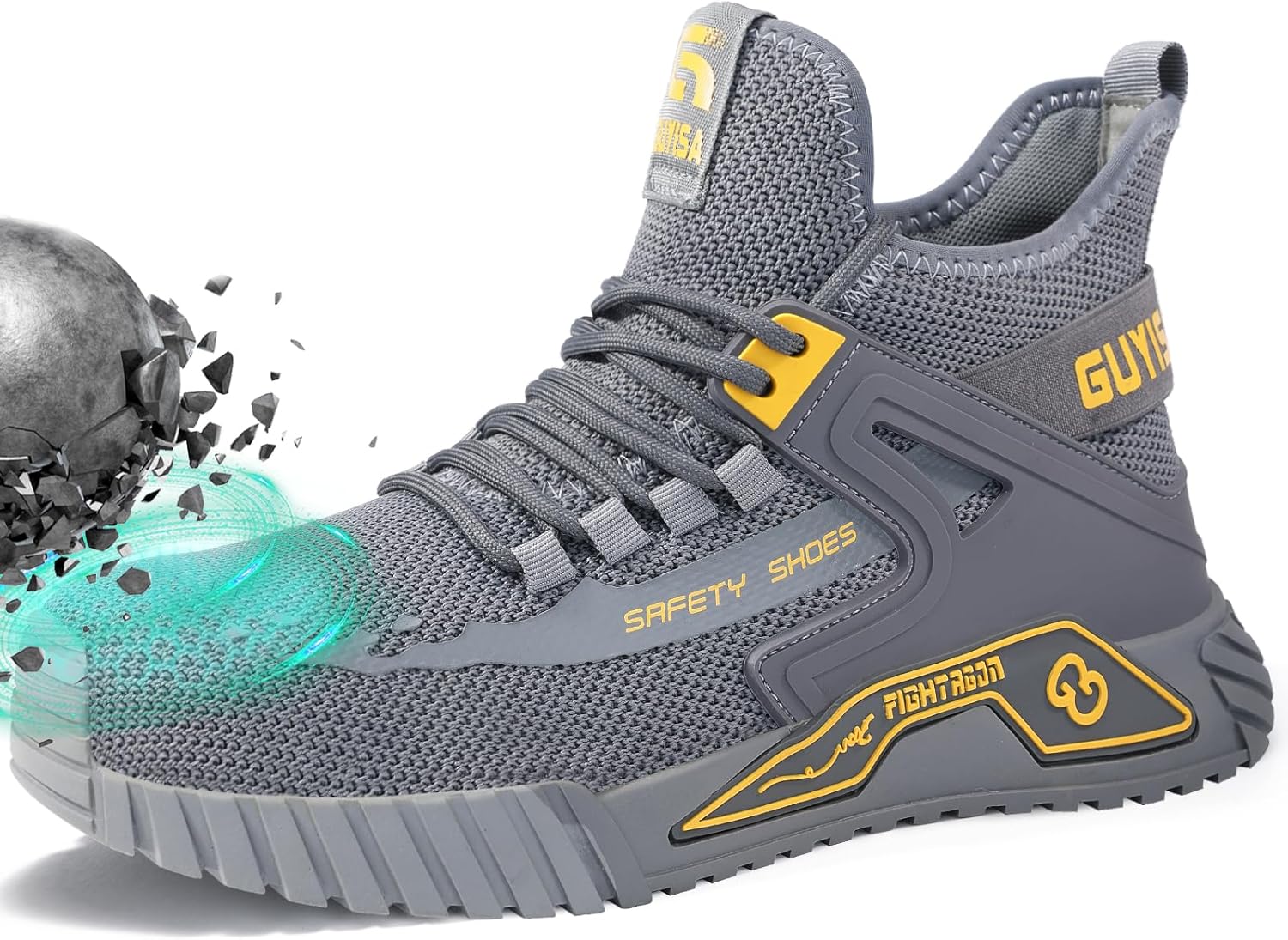 Steel Toe Shoes for Men Work Safety Shoes Comfortable Lightweight