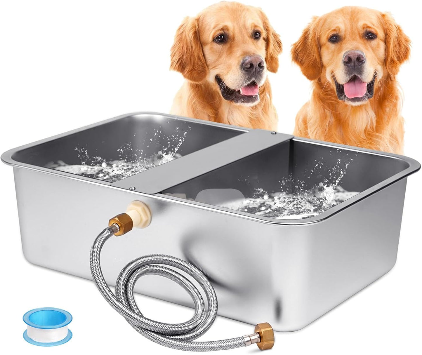 6 Gal Automatic Dog Water Bowl Dispenser for Large Pets