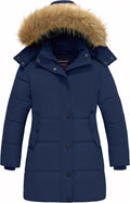 Girl's Winter Coat Long Puffer Jacket with Hood - Warm Waterproof