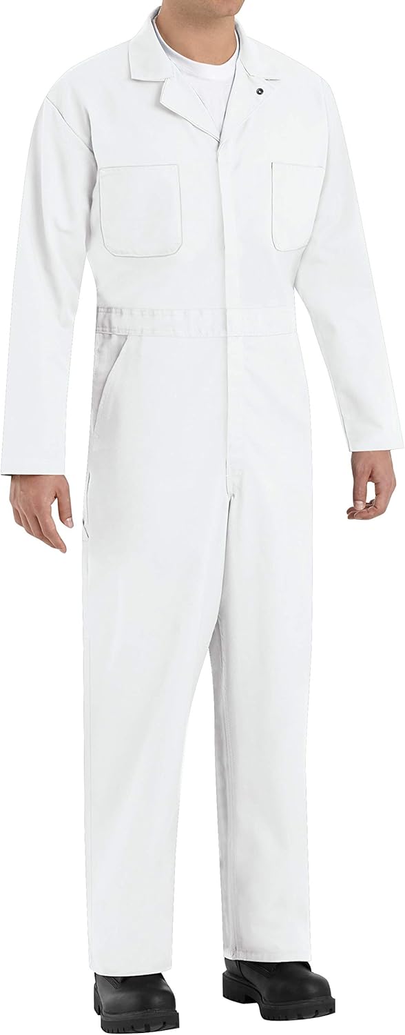 Red Kap Men's Twill Action Back Coverall for Comfort and Durability