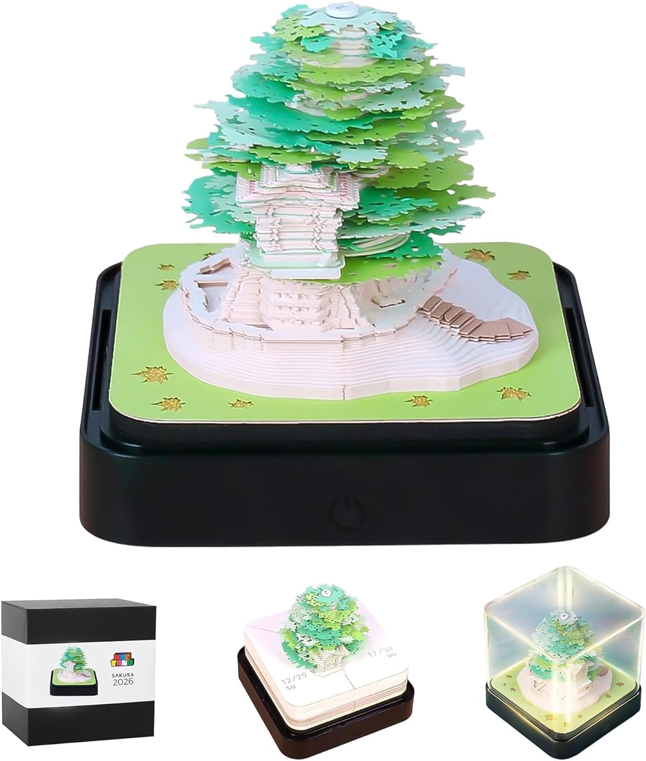 MACTANO 3D Art Calendar Memo Pad 2026 - Creative Time Piece