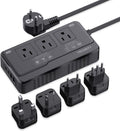 2000W Voltage Converter US to Europe - Compact 7-in-1 Travel Adapter