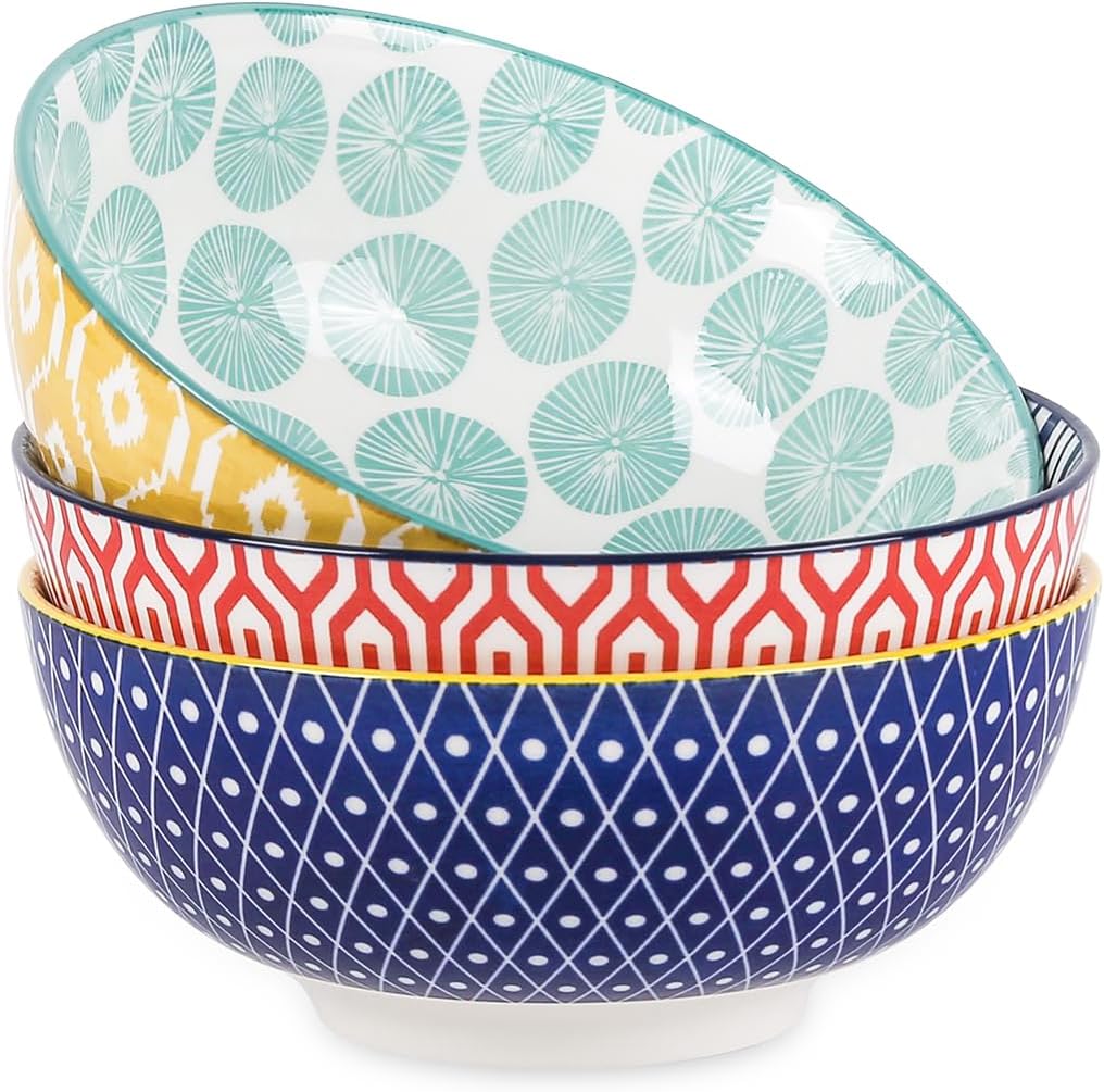 Large Salad Bowls Set for Kitchen - 53 OZ Pho Bowls