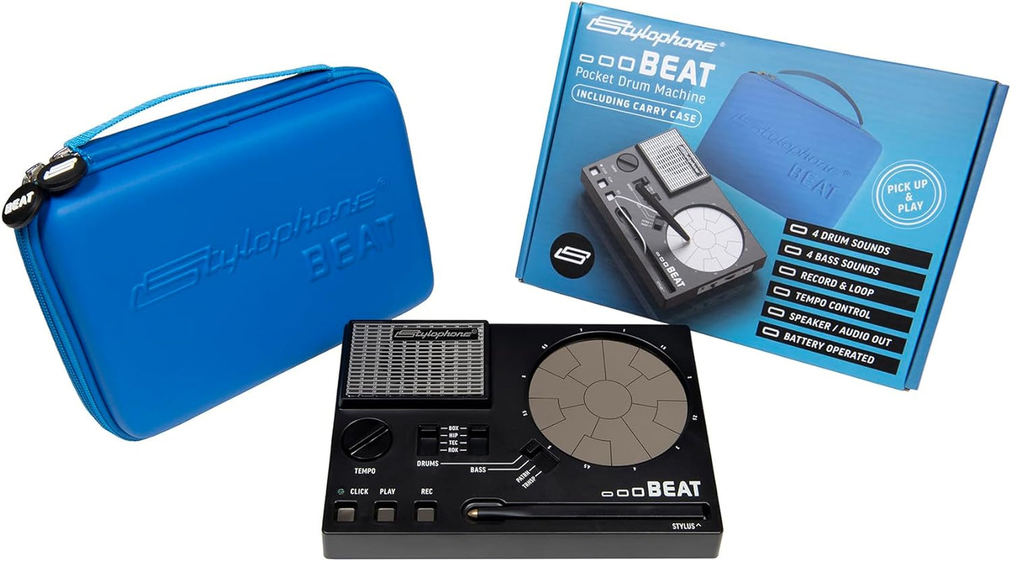 Stylophone Beat Compact Drum Machine with Carry Case for Musicians