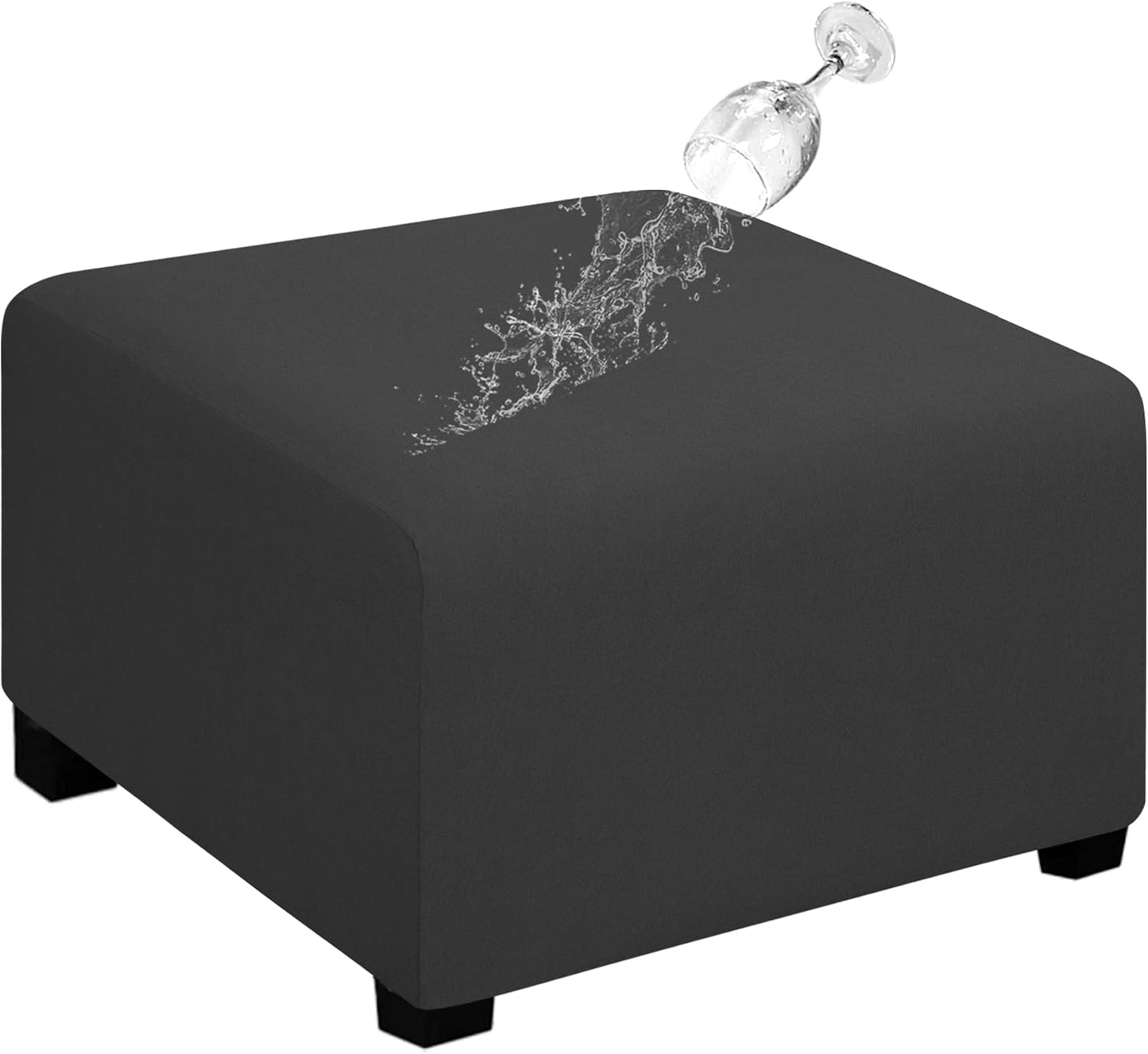 Waterproof Stretch Ottoman Cover for Living Room Furniture