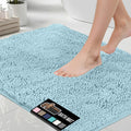 Bath Rug Mat 44x26 Sky - Thick Chenille Absorbent Bathmat