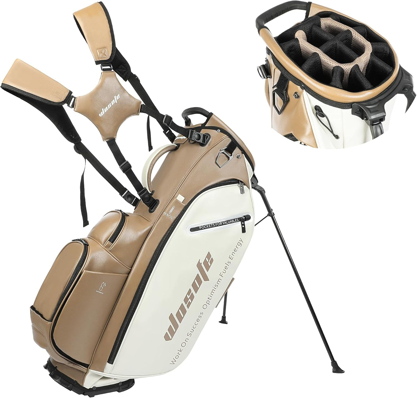 Golf Club Stand Bag with 14-Way Dividers for Men and Women